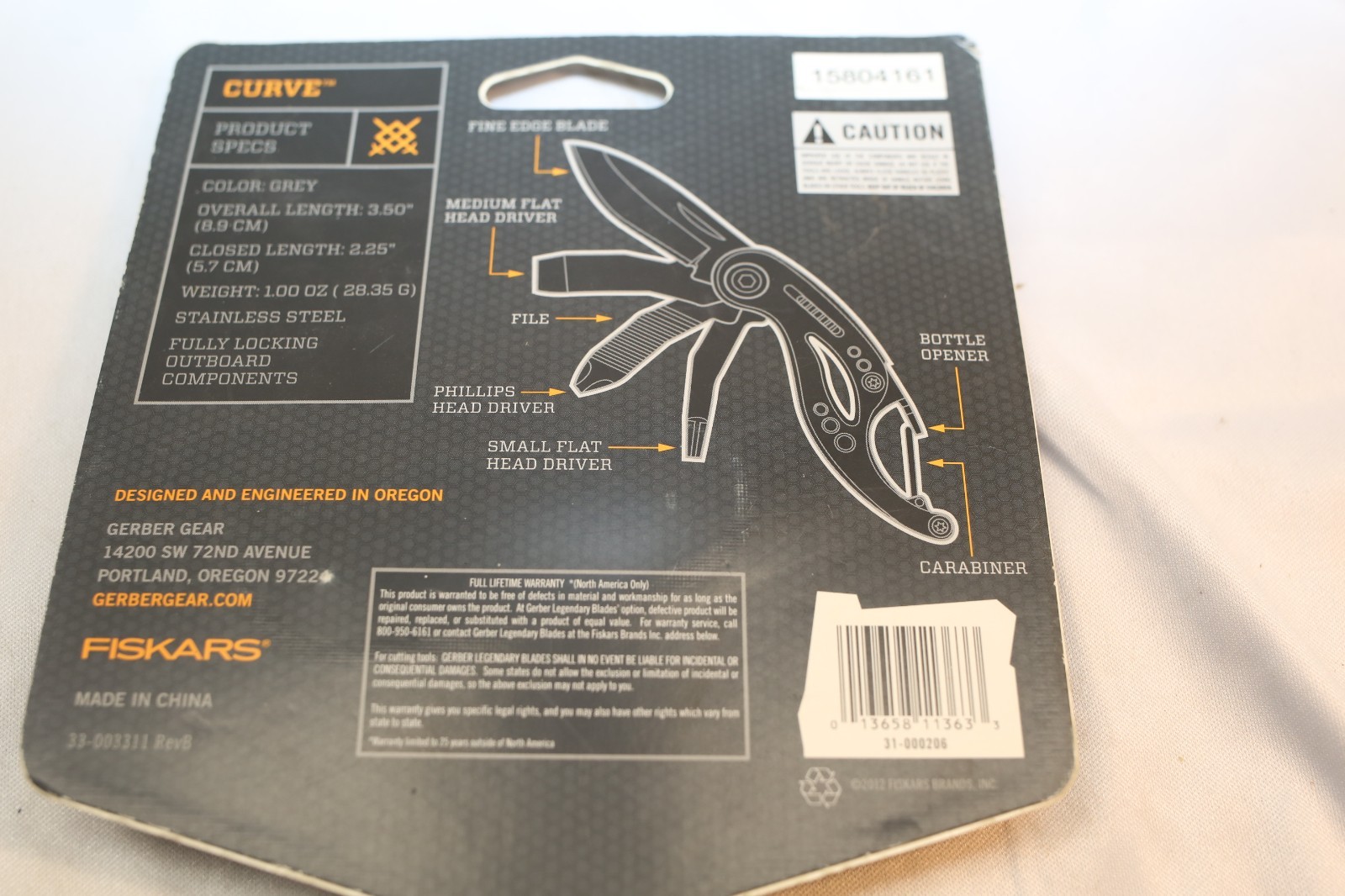 Gerber Curve Multi-tool Stainless 7 tools