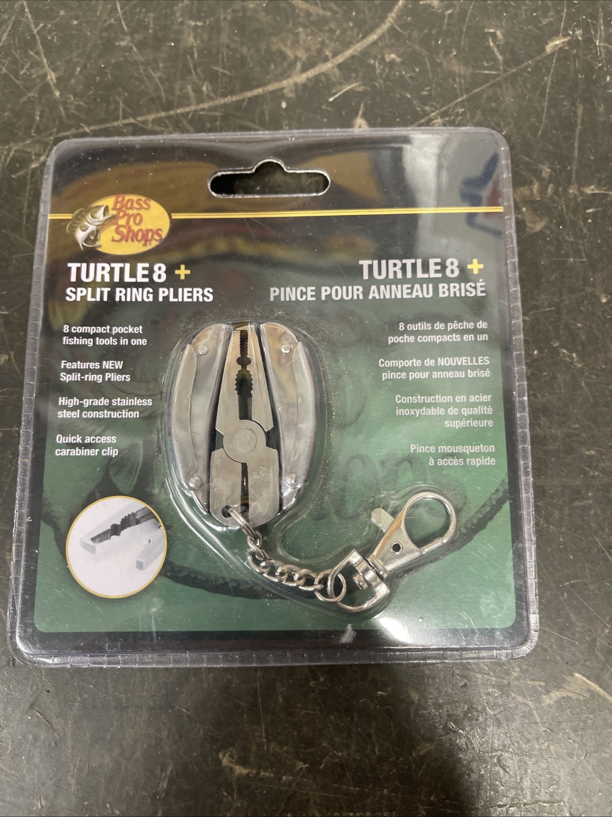 Bass Pro Shops Turtle 8 & Split Ring Pliers Brand New Stainless Steel – Fishing