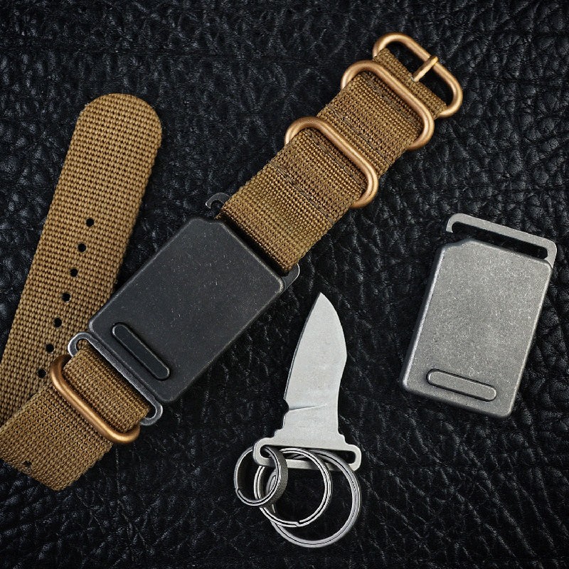 Titanium alloy Belt buckle EDC Portable Tool for Survival Suitable for 25mm belt