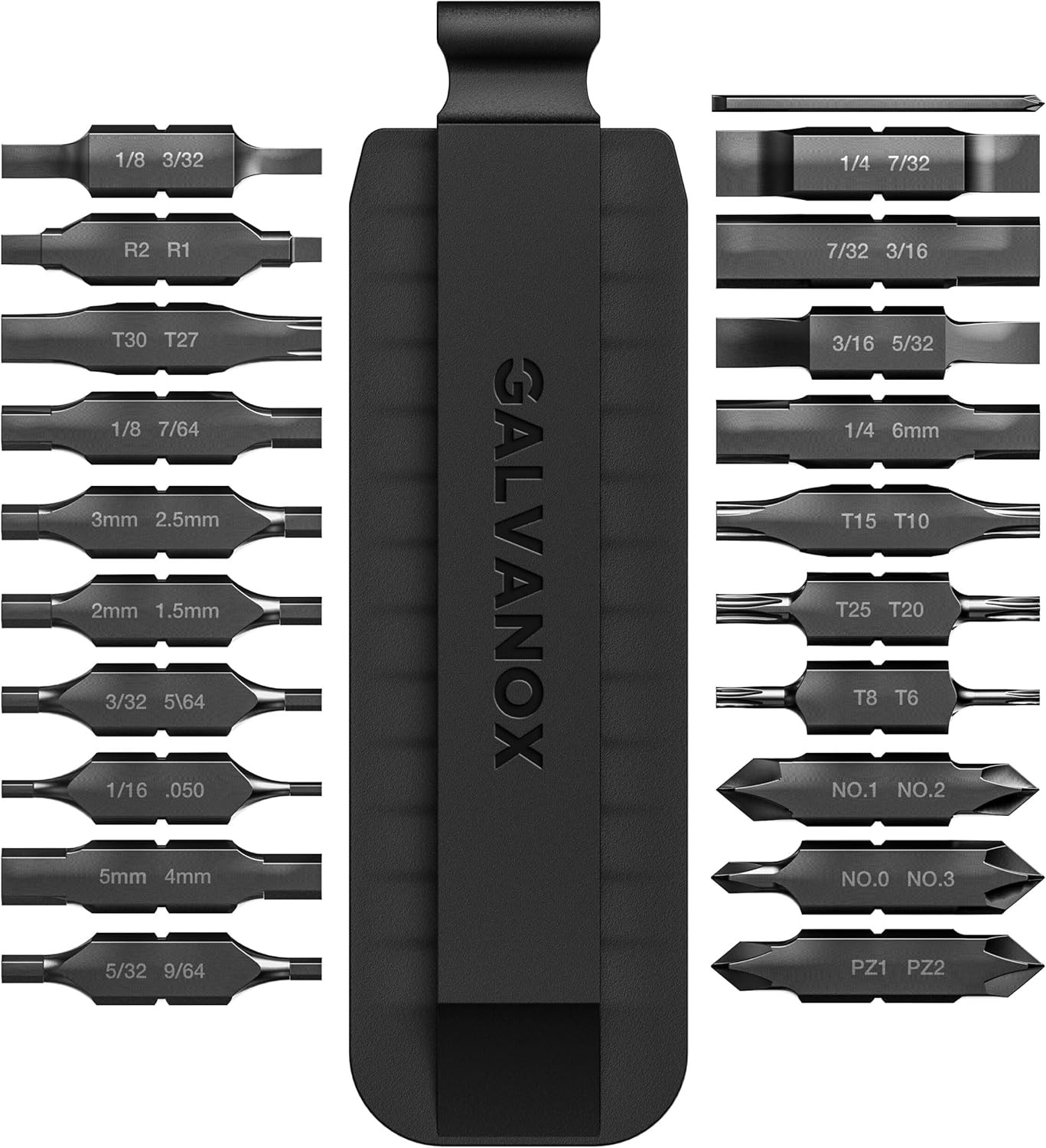21PC Flat Bit-Kit Designed for Leatherman Multi-Tool Screwdrivers, [59-HRC] Indu