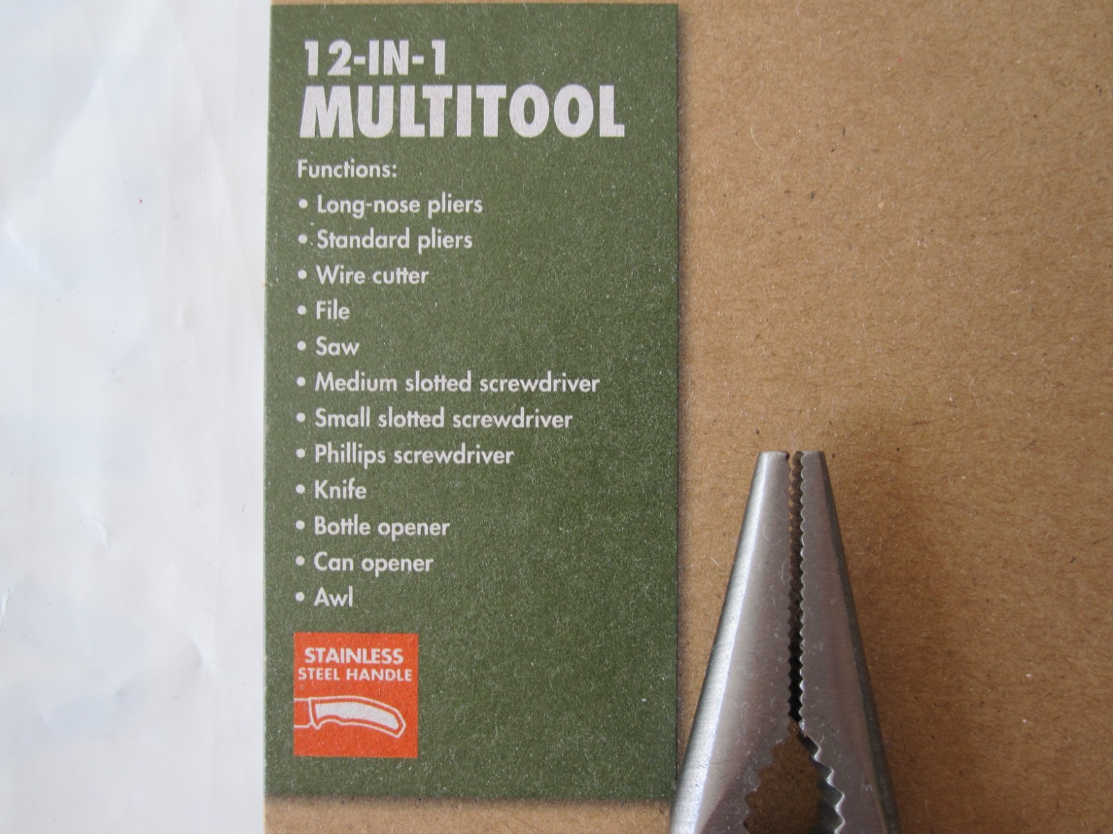 NEW Ozark Trail Camping Steel 12-in-1 Multi Tool Silver Model 6962