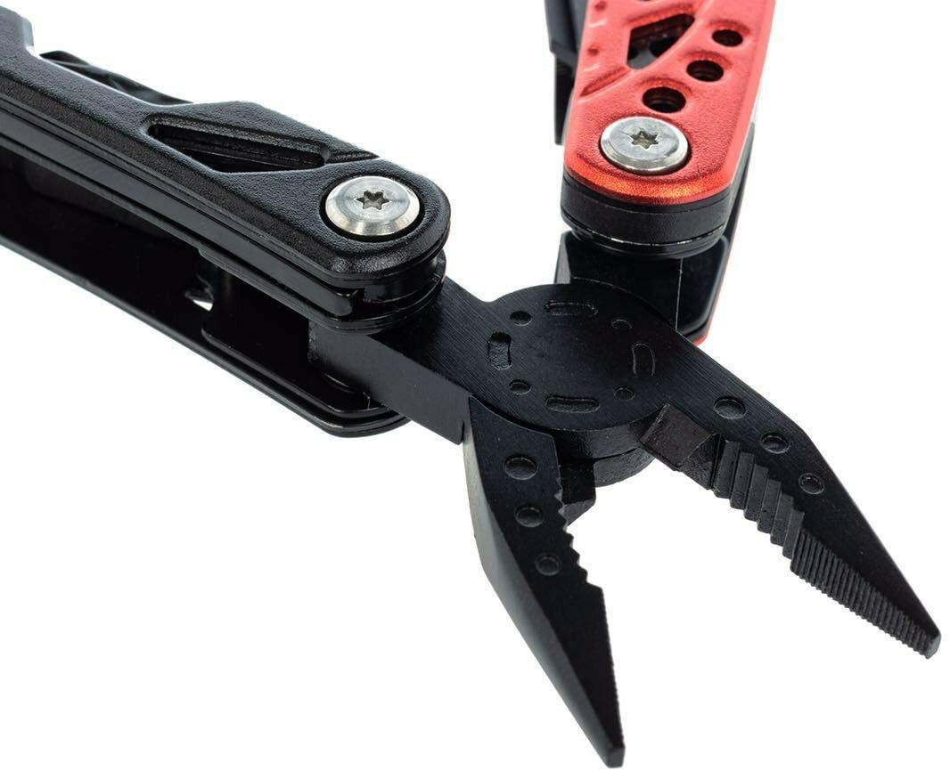 Aluminum Fishing Multitools (Pocket Size, E:11-in-1 Multi Tool – Red&Black)