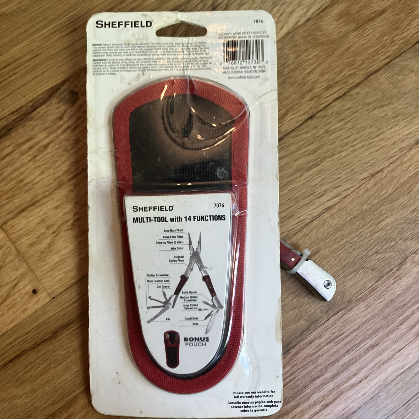 Sheffield Multi Tool With 14 Functions With Bonus Pouch Sealed On Card