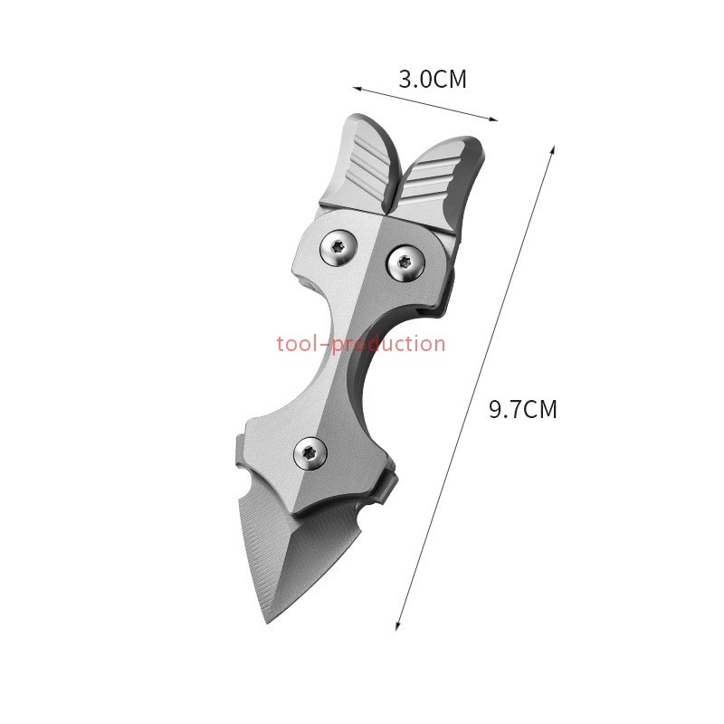 Titanium Alloy EDC Multi-Tool Pry Bar with Sheath Outdoor Camping Gear