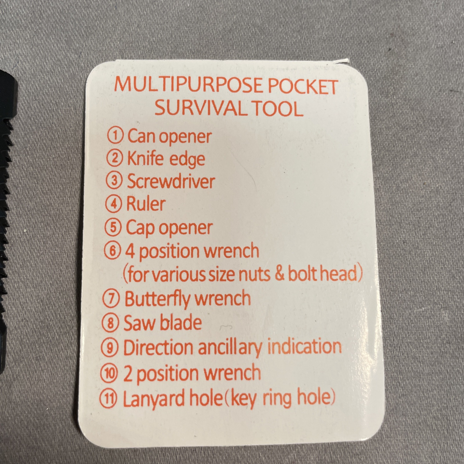 (Lot of 3) Survival Multi Tools Credit Card Pocket Tool Camping Hiking Tactical