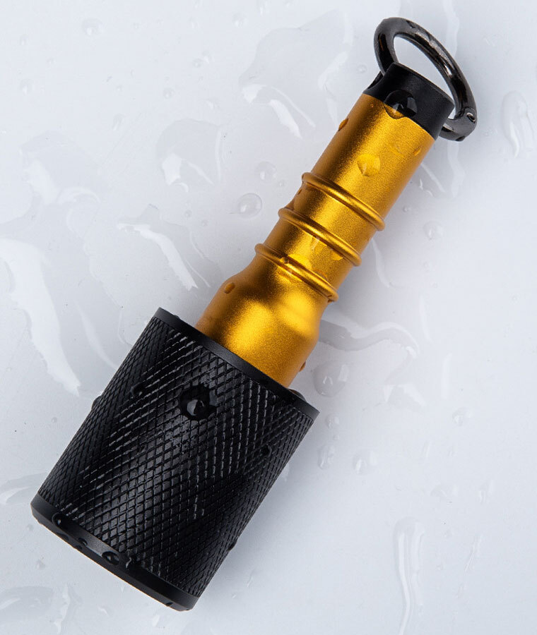 EDC Aluminium Alloy Keychain Waterproof Box Sealed Container Outdoor Pendant