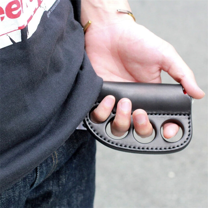 KeyPendant Leather Finger Tiger Lighter Cover for BIC J6