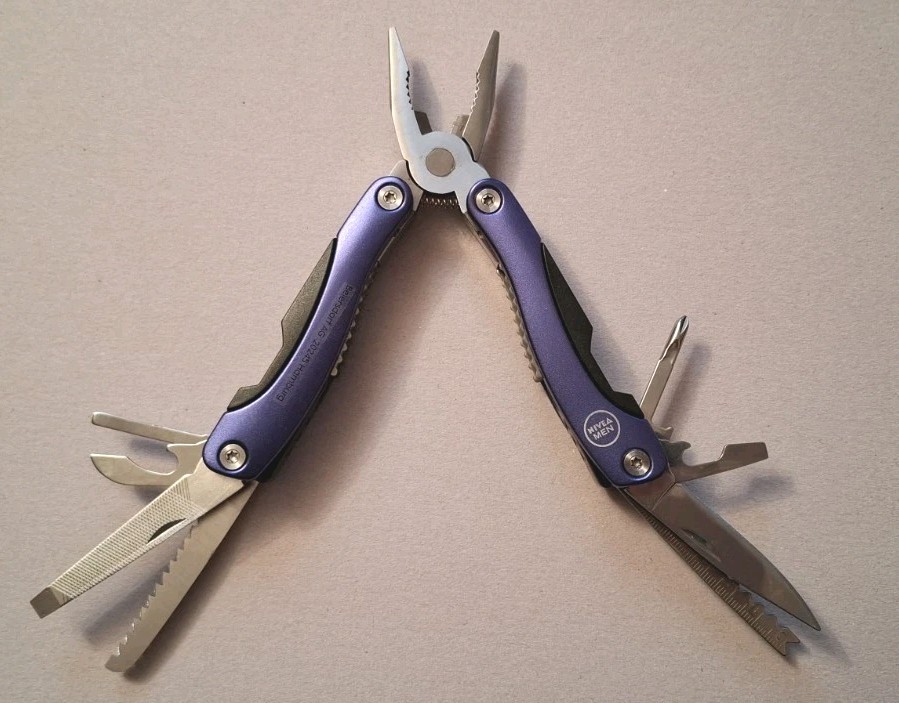 Multitool with 9 Tools with Nylon Belt Pouch NEW and Original Packaging by NIVEA MEN