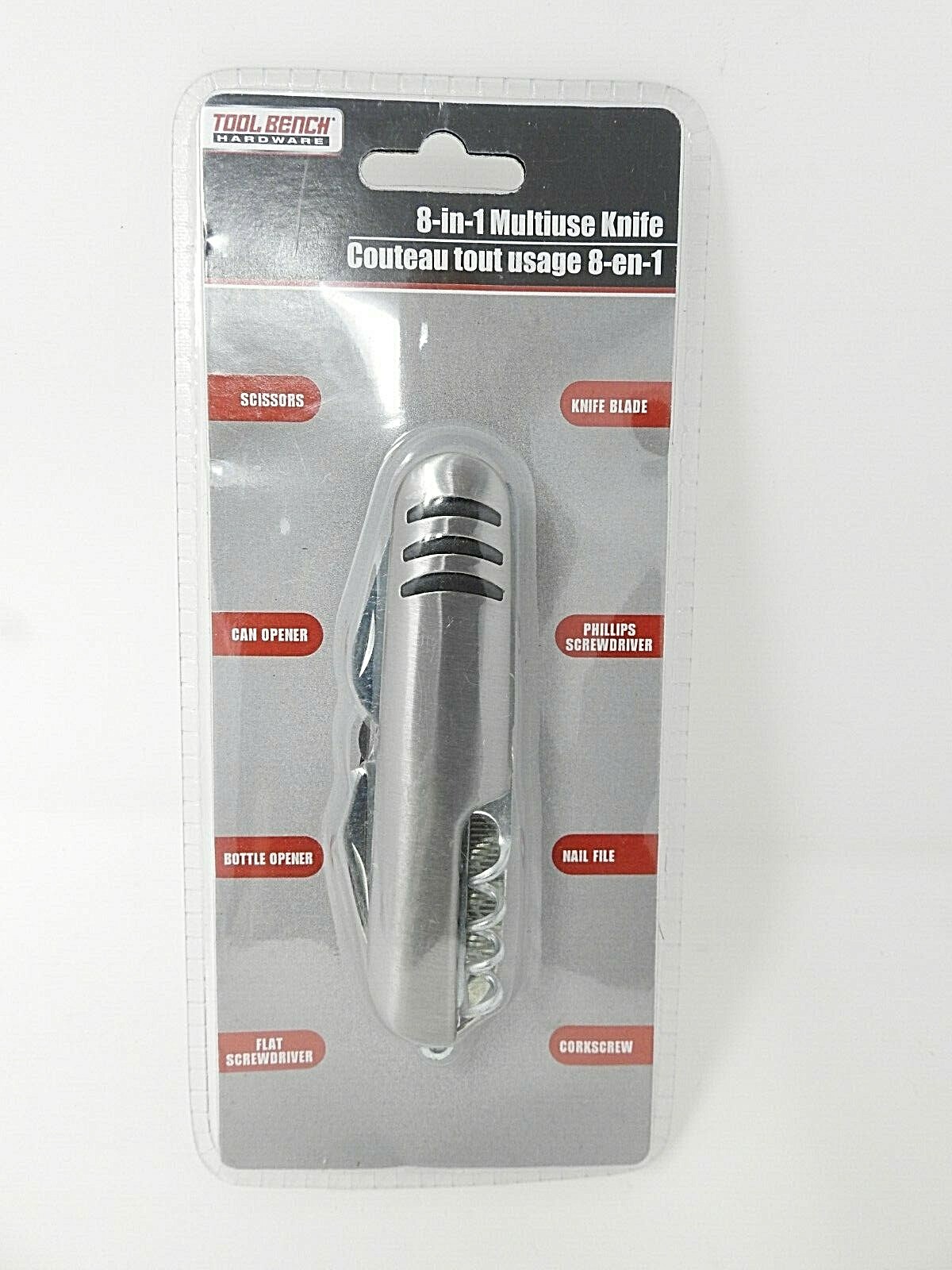 Tool Bench Hardware 8-in-1 Multiuse Knife (New in Packaging)