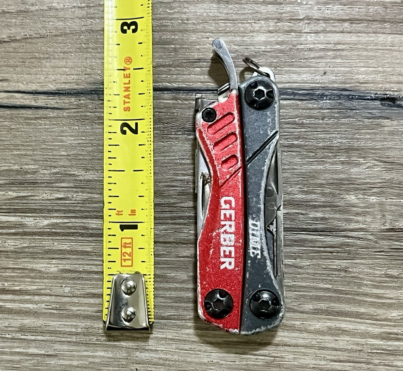 Gerber Dime Folding Multi Tool Red EDC Pocket Knife