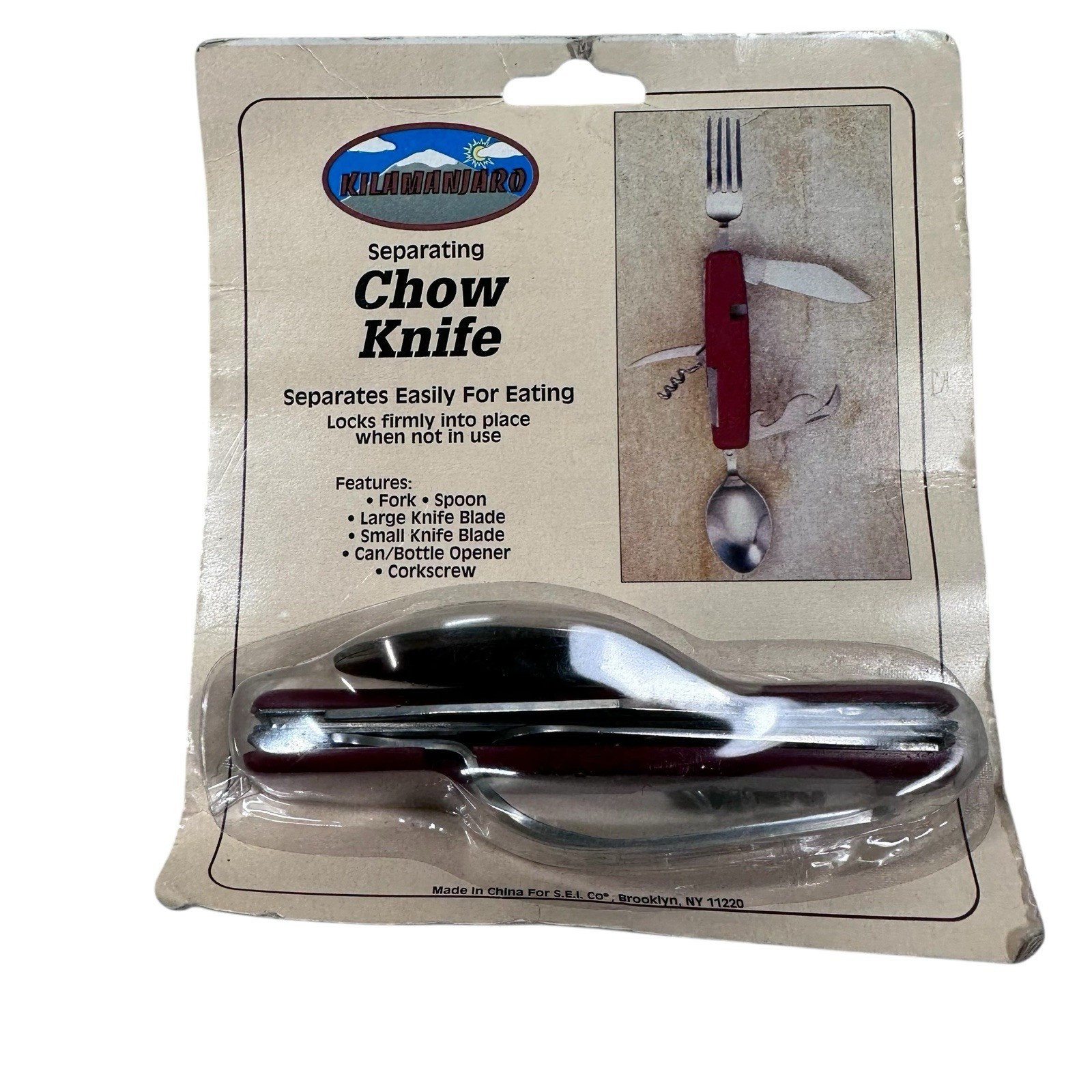 Kilamanjaro 12 Function Legend Knife & Separating Chow Knife New Lot Of 2.