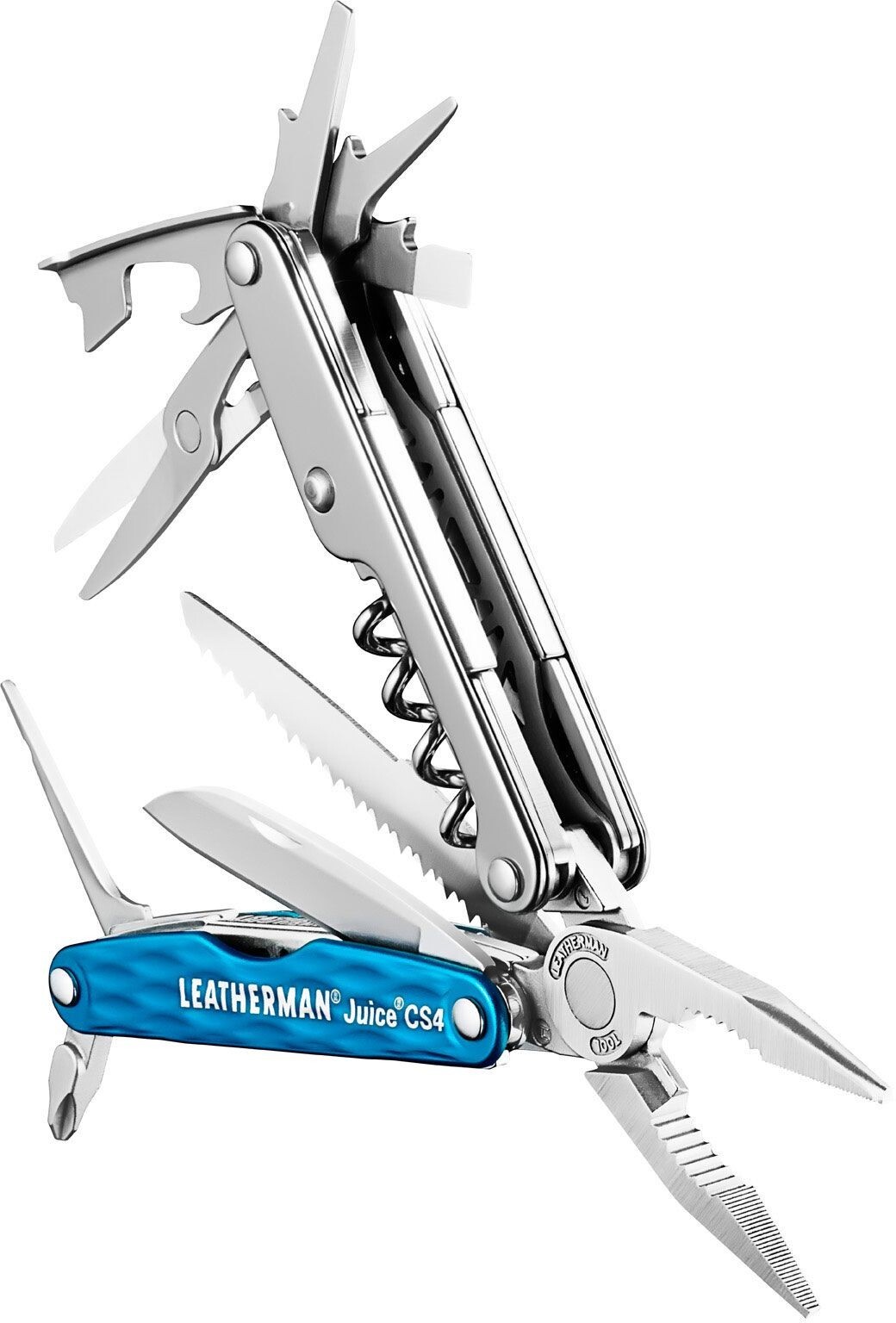 Discontinued Leatherman Juice CS4 Pocket-Size Multi-Tool Columbia Blue USA NIB