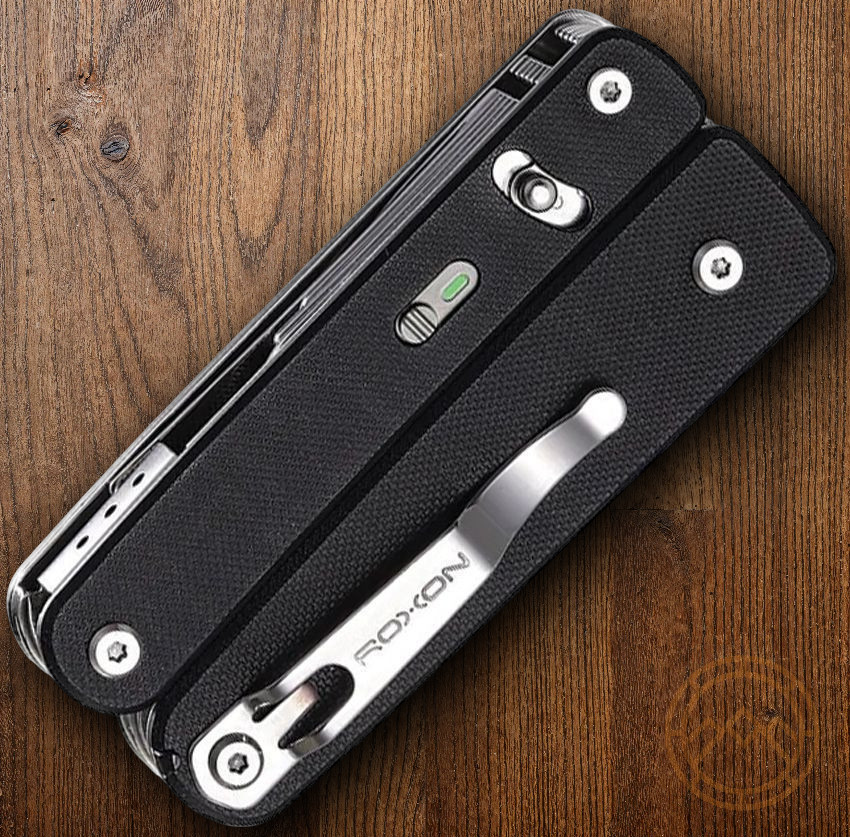 ROXON Flex Titan Multitool 16 Essential Tools With Black G10 Handles T Shank