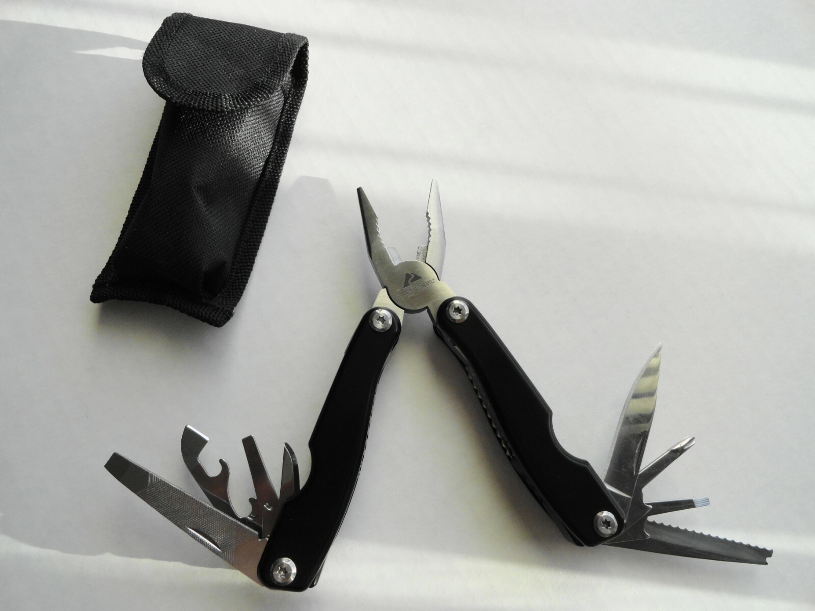 Ozark Trail Black 12 in 1 Multitool Pliers w/ sheath