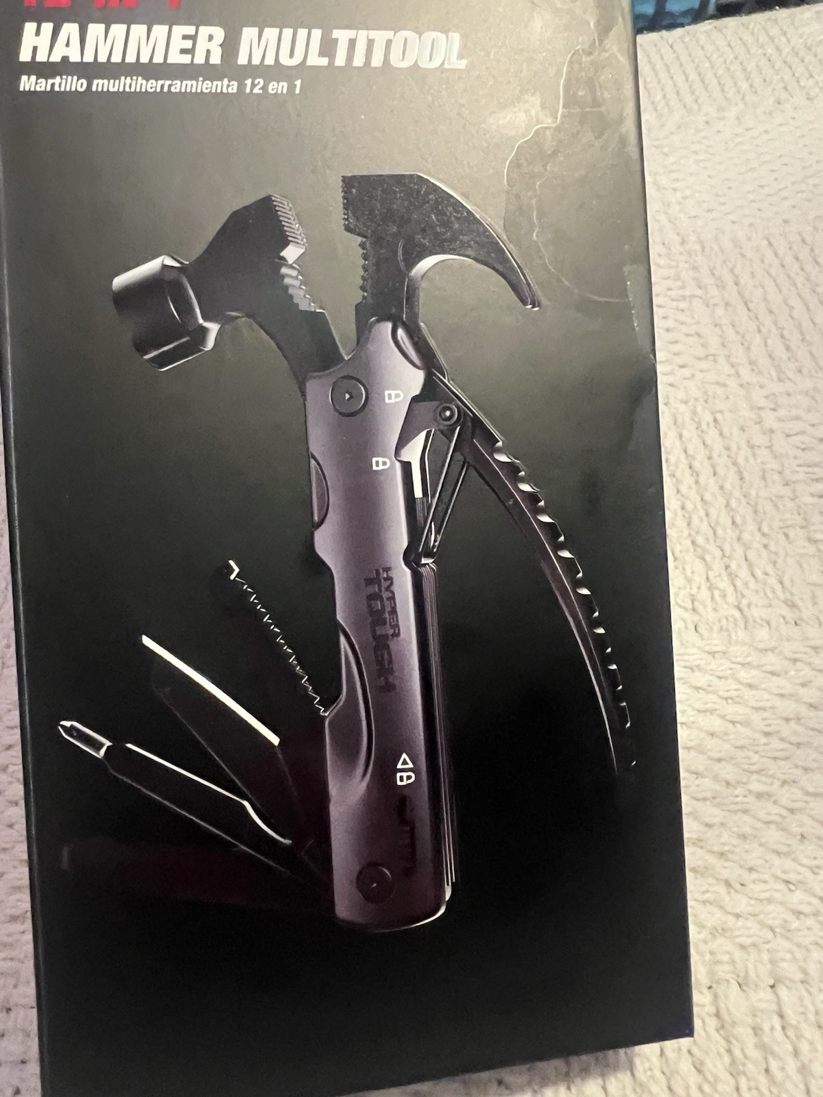 Hyper Tough 12-in-1 Hammer Multitool Black Model 42865 – New Open Box