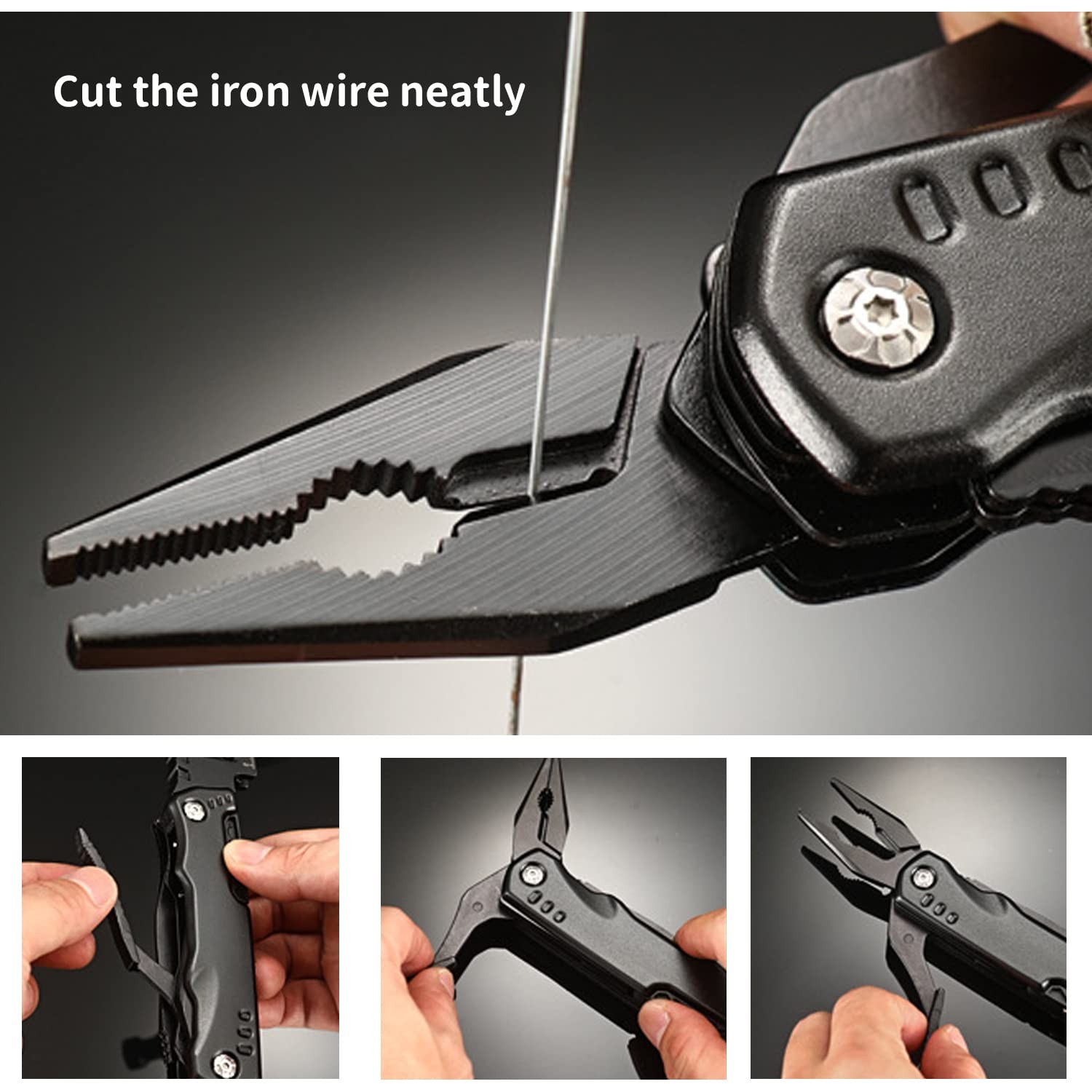 16 in 1 MultiTool Camping Accessories Outdoor Survival Tools for Dad Men Date…