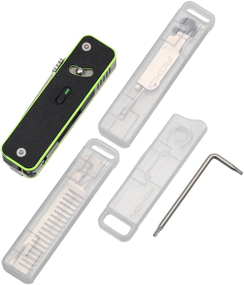 S503G 9 in 1 Mini Multi Tool EDC Pocket Knife Multitool with G10 Handle,Scissors