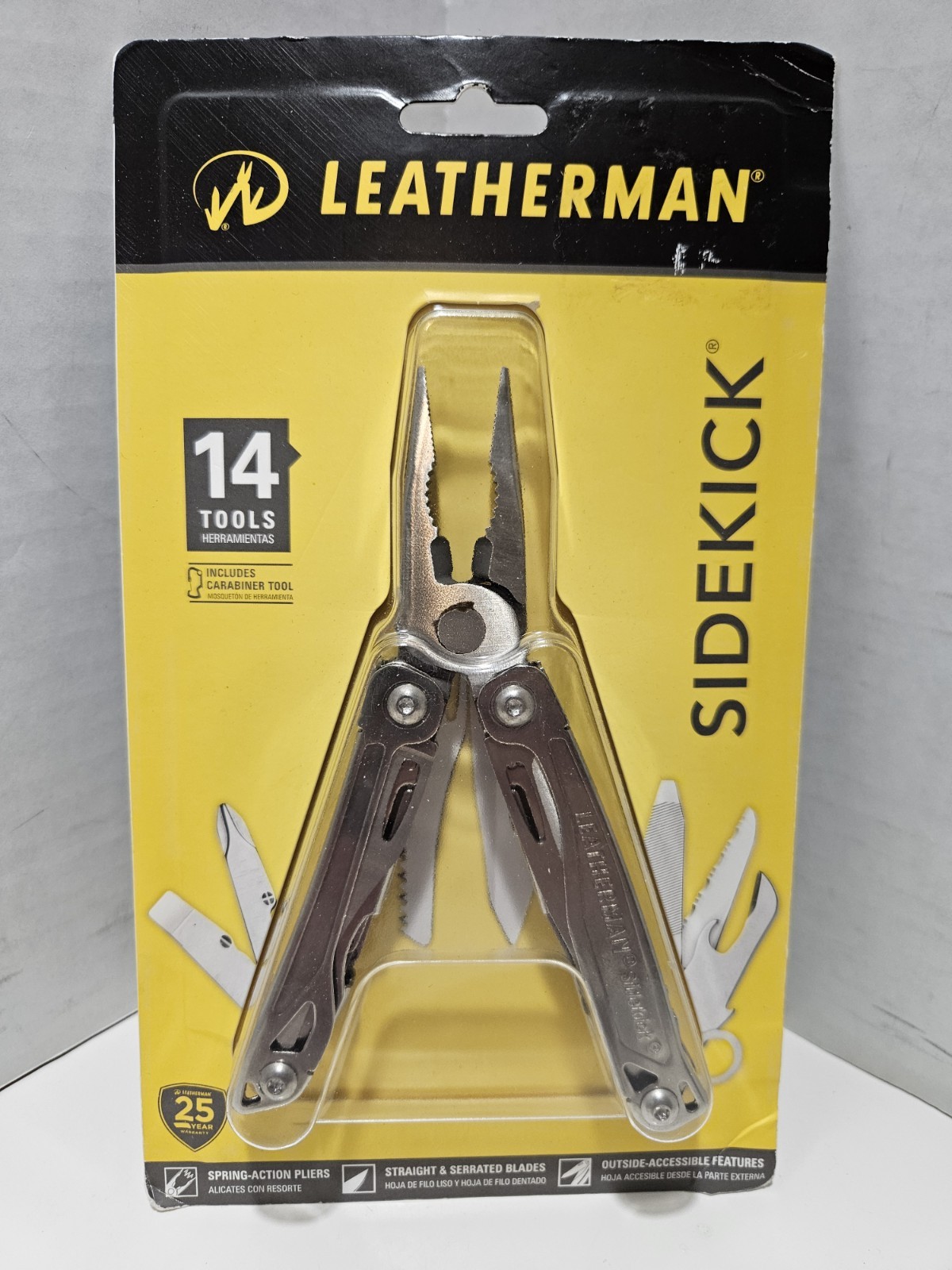LEATHERMAN, Sidekick Multitool W/ Sheath and Clip 14 Tool. NEW OLD STOCK Sealed