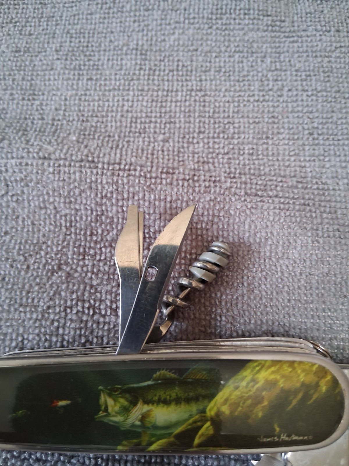 Vintage James Hartman Multi Tool Knife-14 Tools-Fishing-Hunting-Hiking–(D)