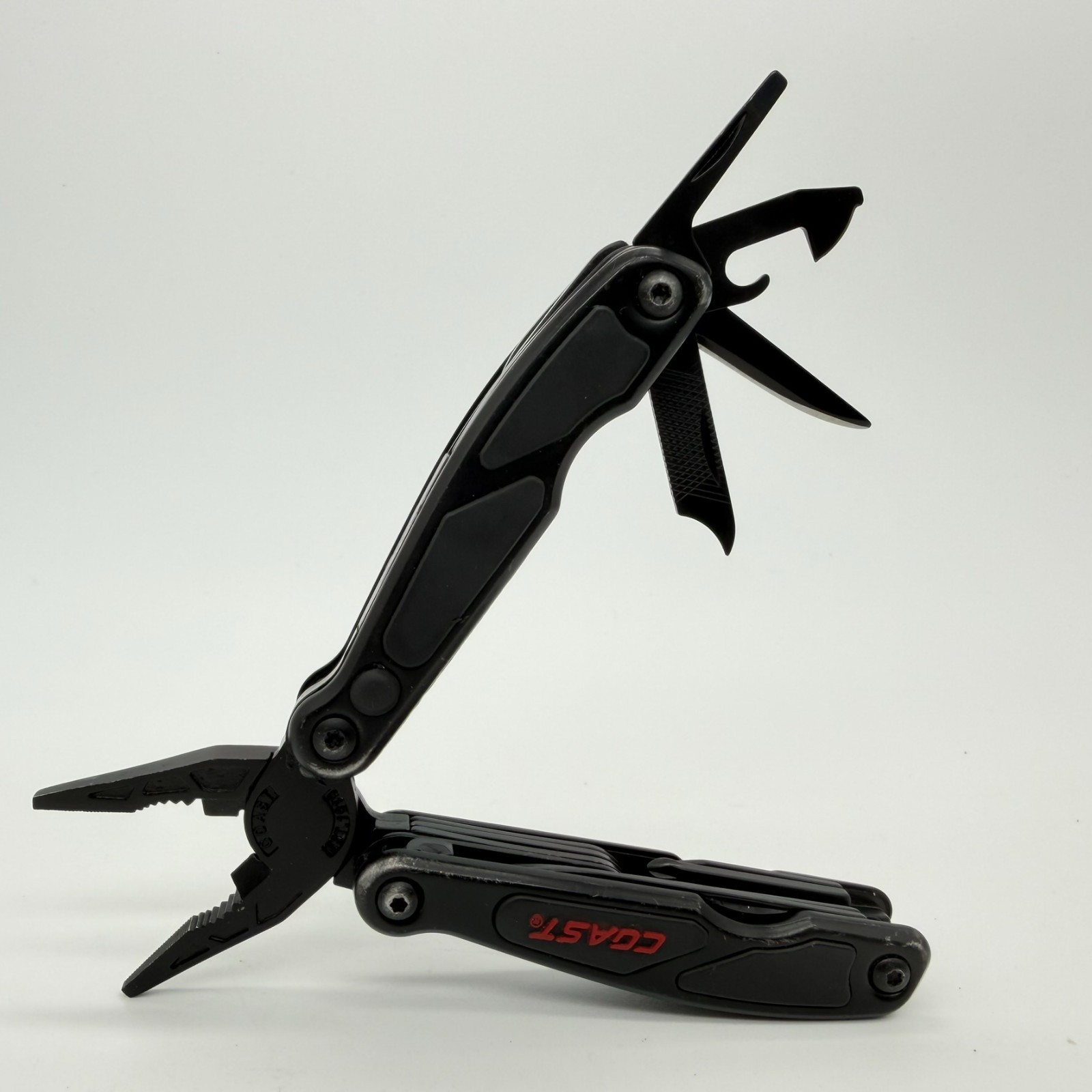 Coast LED135 Dual-LED Micro Plier Multi-Tool 14-In-1 Stainless Steel USED Black