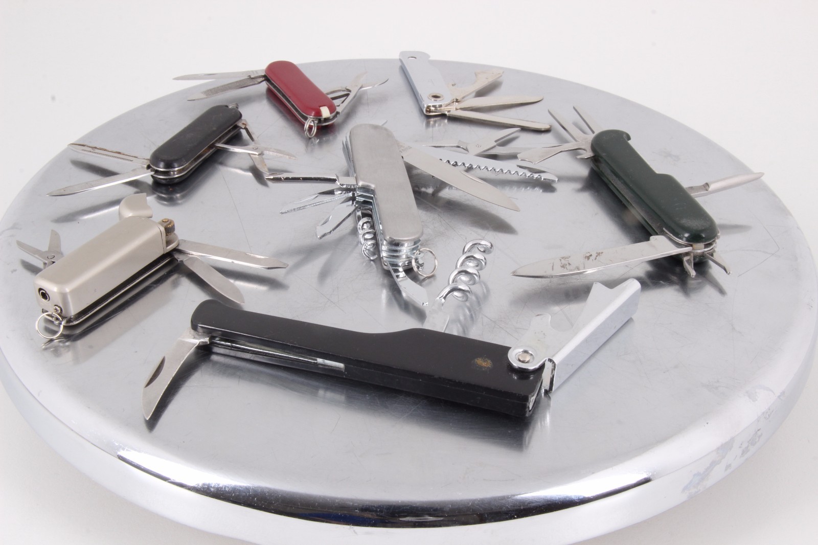 LOT OF 7 POCKET KNIVES & WINE OPENERS 2205B