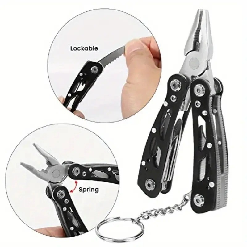 Folding Multi-tool Pocket Knife Pliers Mini Portable Fold Outdoor Hunting Surviv