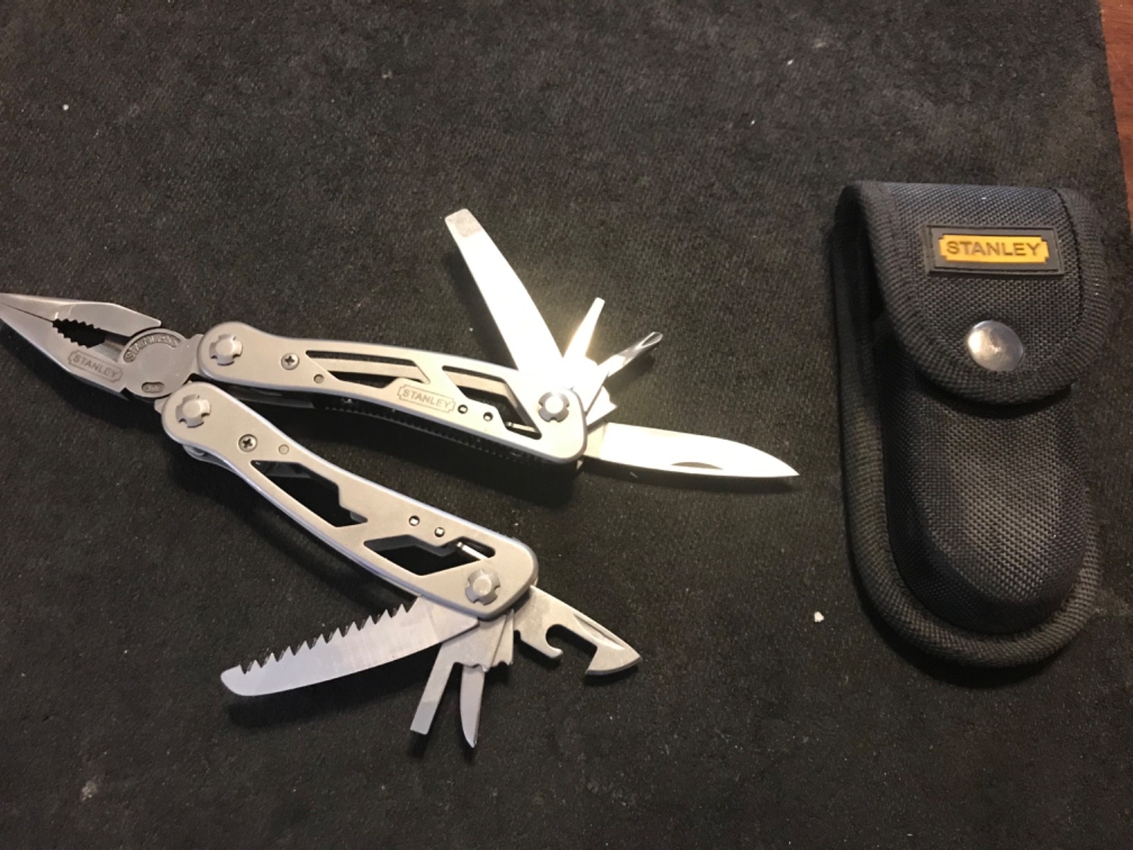 Stanley Tools 12-in-1 Multi-Tools Leatherman Style Plier Set w/ Sheath Case