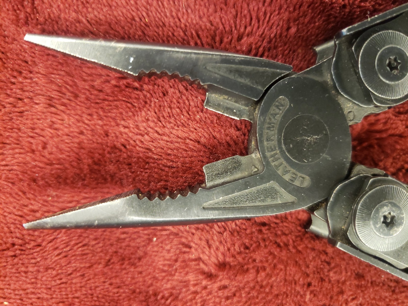 Leatherman Surge Black Multi Tool with Saw not File SANDI Engraved