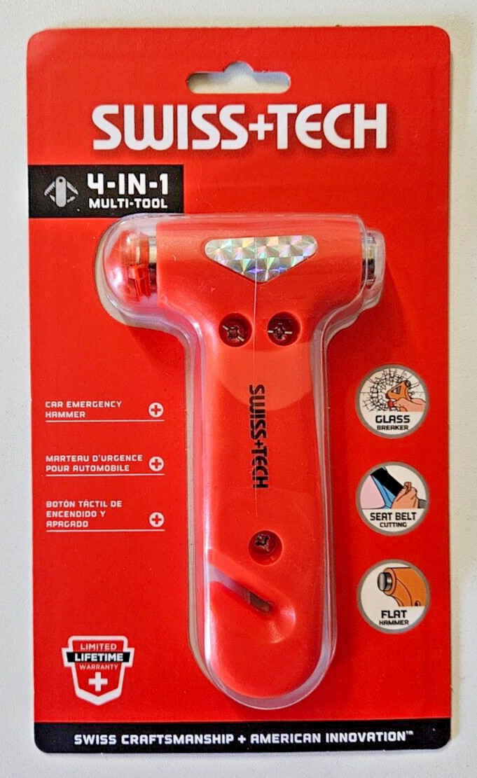 SWISS+TECH ST85109 BodyGard Auto Emergency Hammer Escape Tool