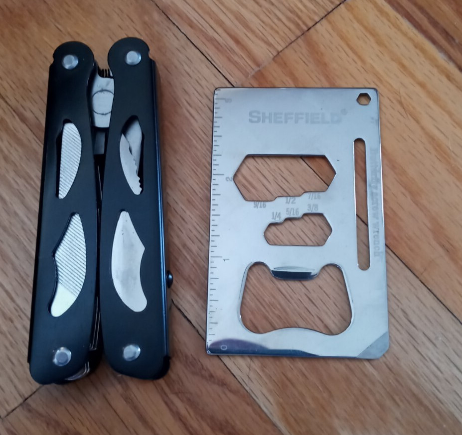 Sheffield Multi-Tool 10 function with wrench * 6 inch * Lot of 2