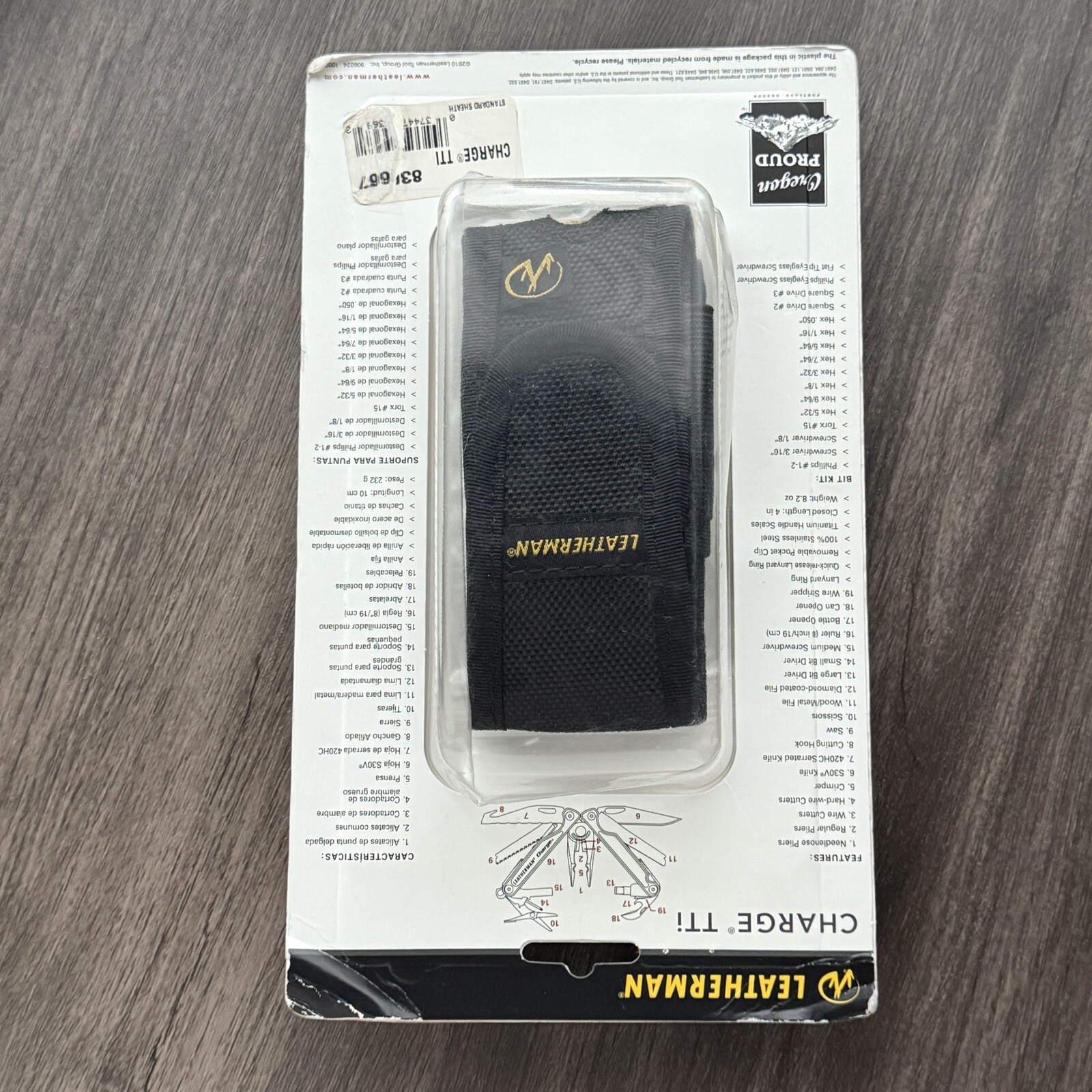Leatherman Charge TTi, Leather Sheath. Sealed 1st generation 2010 Discontinued