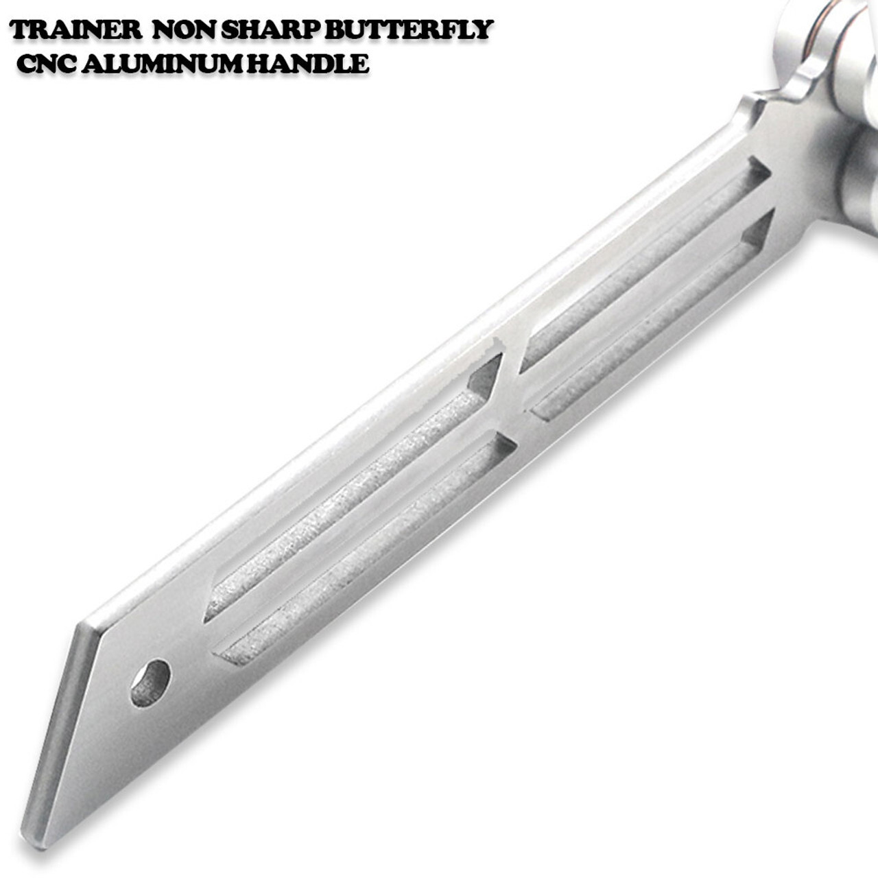 CNC Squid Triton Model Non-Sharp Professional Trainer – Butterfly Silver Handle