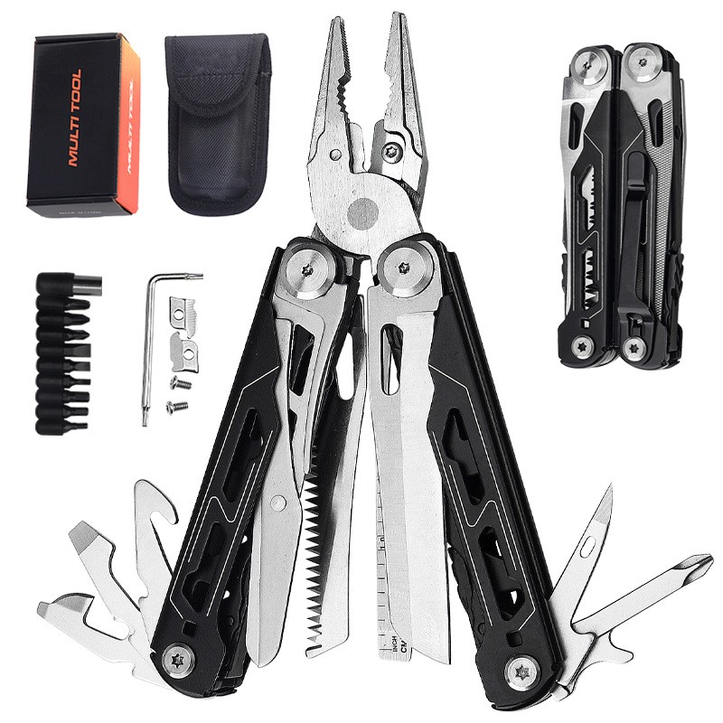 Folding Multi-tool Pliers, Portable Outdoor Tool for Camping Hiking Field Repair