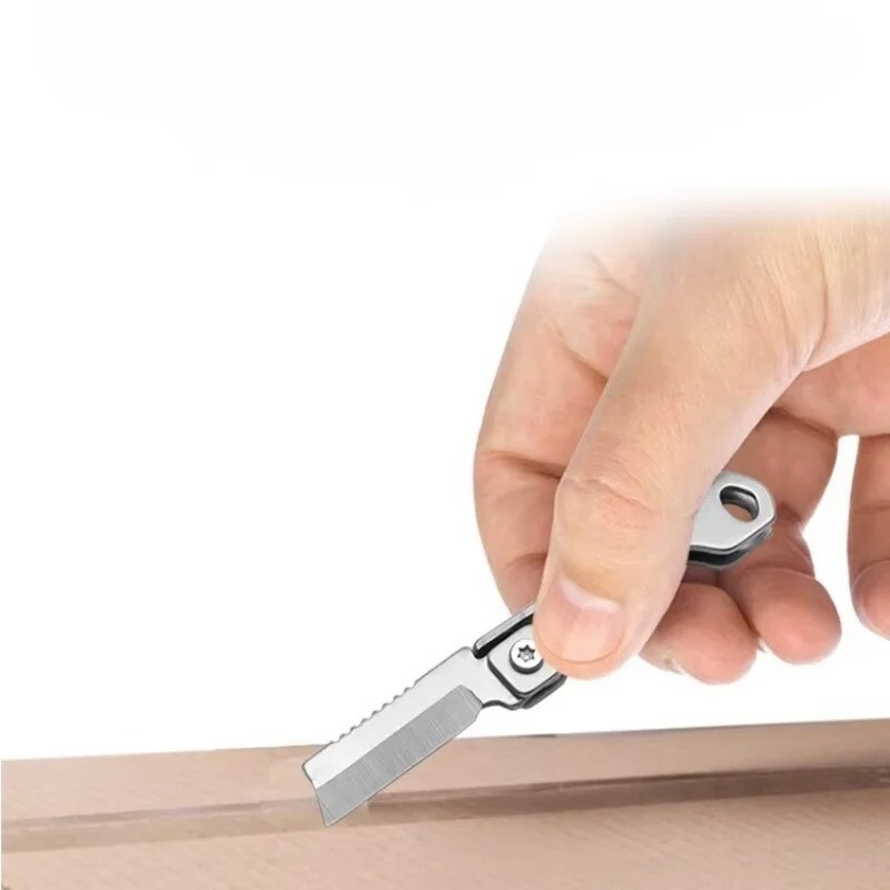 Mini Folding Pocket Knife Keychain – Stainless Steel Outdoor Camping Tool
