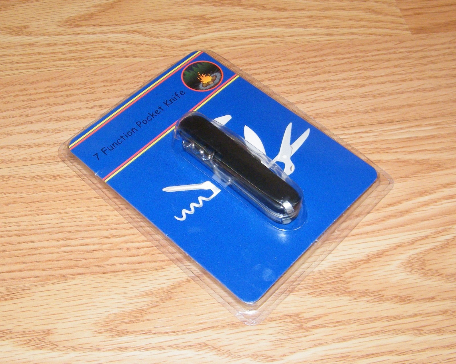 Unbranded / Generic 3″ (inch) 7 Function Black Pocket Knife Only **NEW-READ**