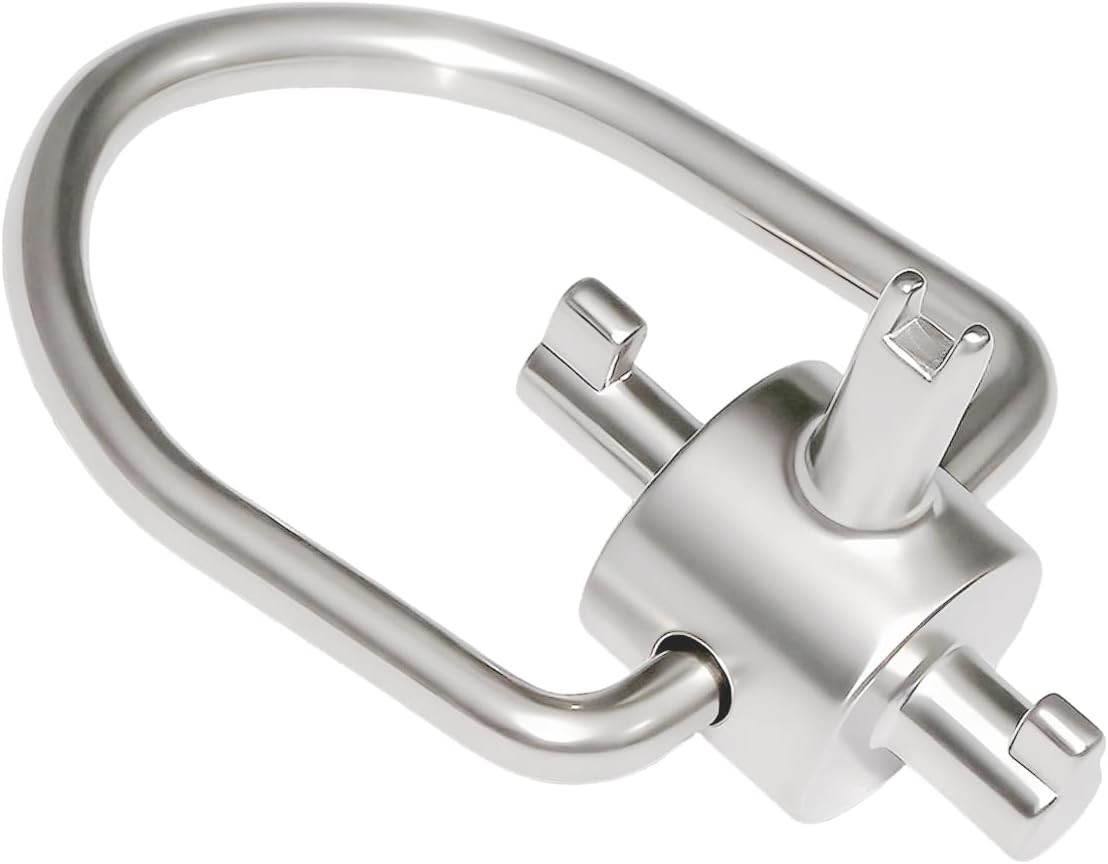 HVAC Tools, Locking Cap Key for Refrigerant Safety Caps, Universal Triple Use Mu