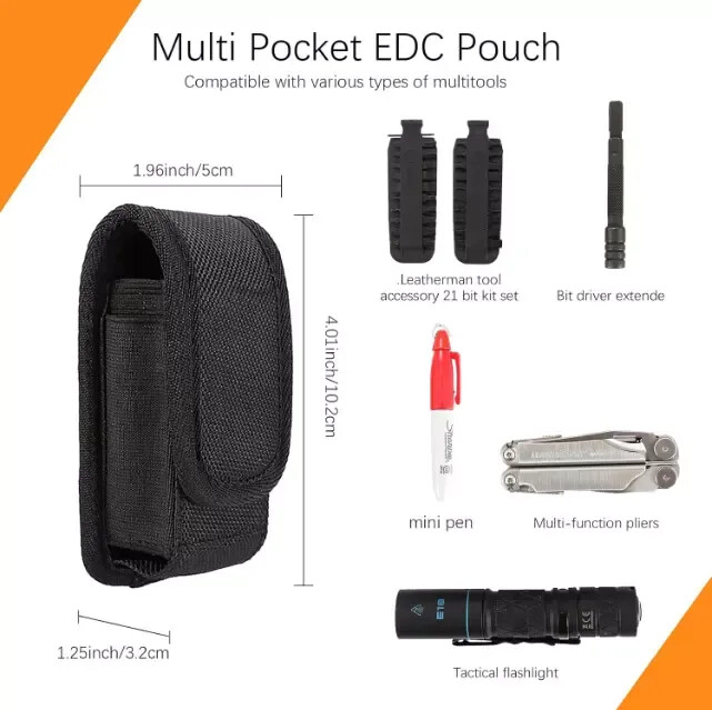 Multitool Sheath Compatible with Leatherman EDC Belt Organizer Tool Holster Pouc