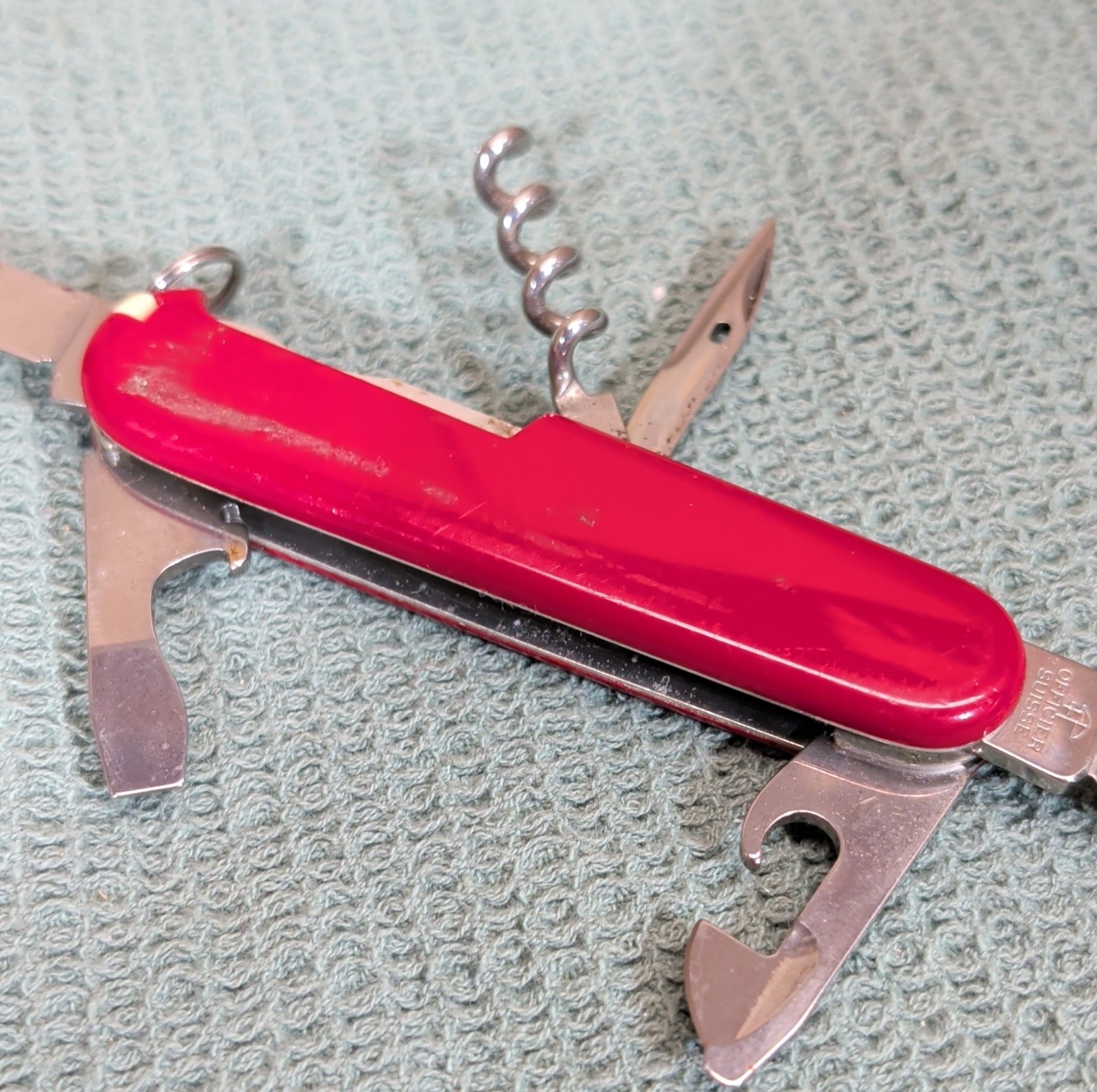 Pair Victorinox Swiss Army Knives Red Spartan 91mm & Classic SD 58mm Multi-Tools