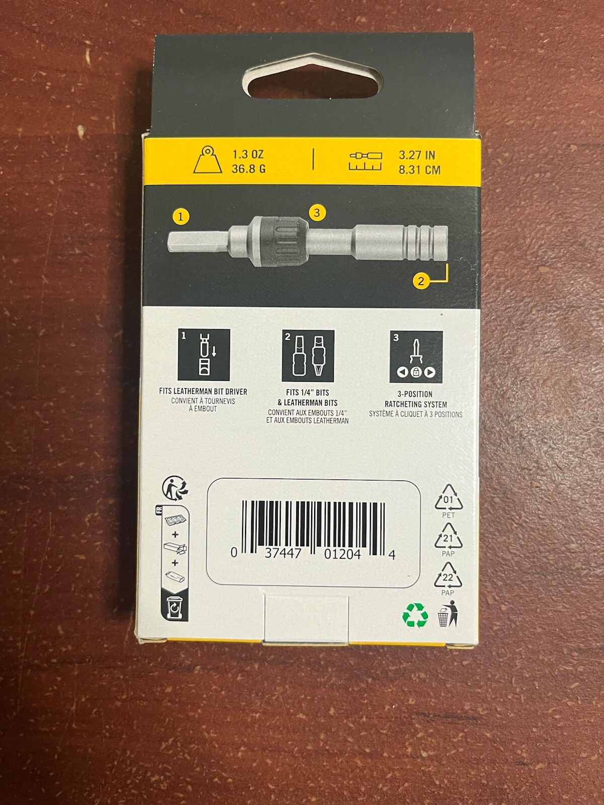 BRAND NEW Leatherman Ratchet Driver 1/4 Hex Bit Model 931032 New Model
