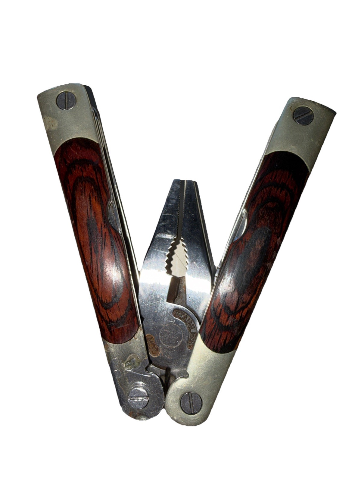 Winchester 2CR Big Wood Multi-Tool Wood Grain Grips & Nylon Sheath