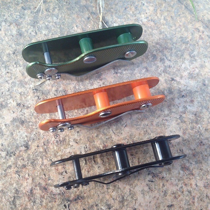 3pcs EDC Aluminum Key Holder, Lightweight One-Hand Open with Back Clip