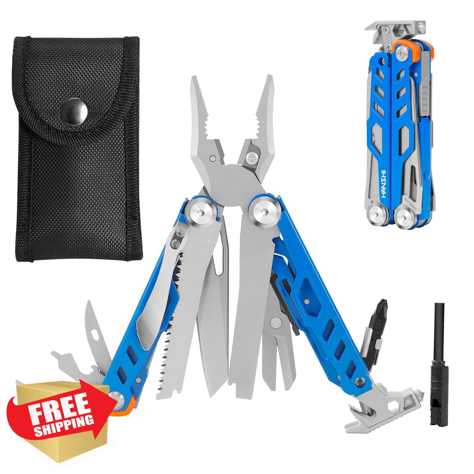 HANSHI Multitool Pliers YG10 Blue