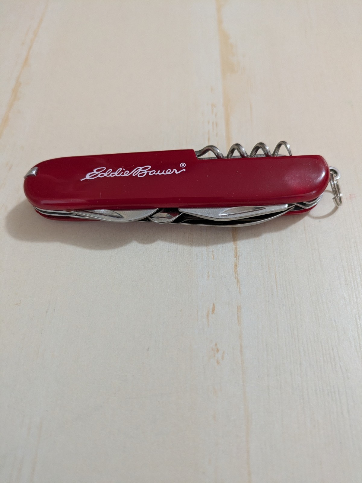 Swiss Army Knife Eddie Bauer Folding Pocket Knife. Multi Blades Tweezers Clean