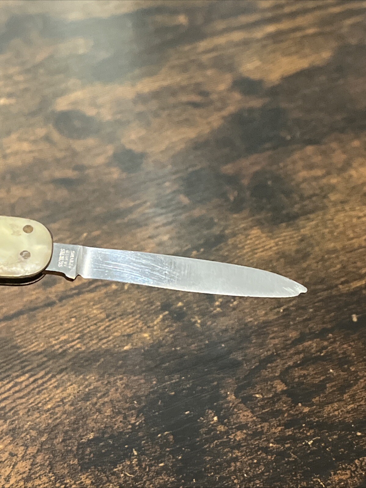Vintage Solingen Germany Pocket Knife Koenig Iron Works Houston TX Collectible