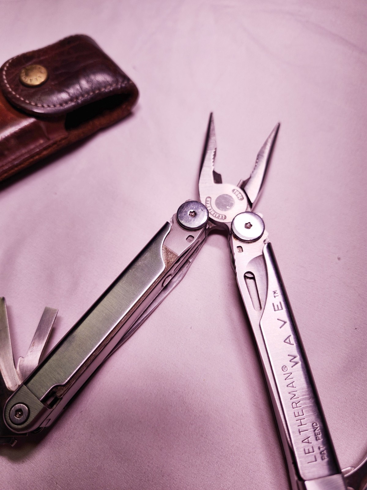 Leatherman Wave PAT PEND 1998–2000 Early First Gen + Leather Sheath Vintage