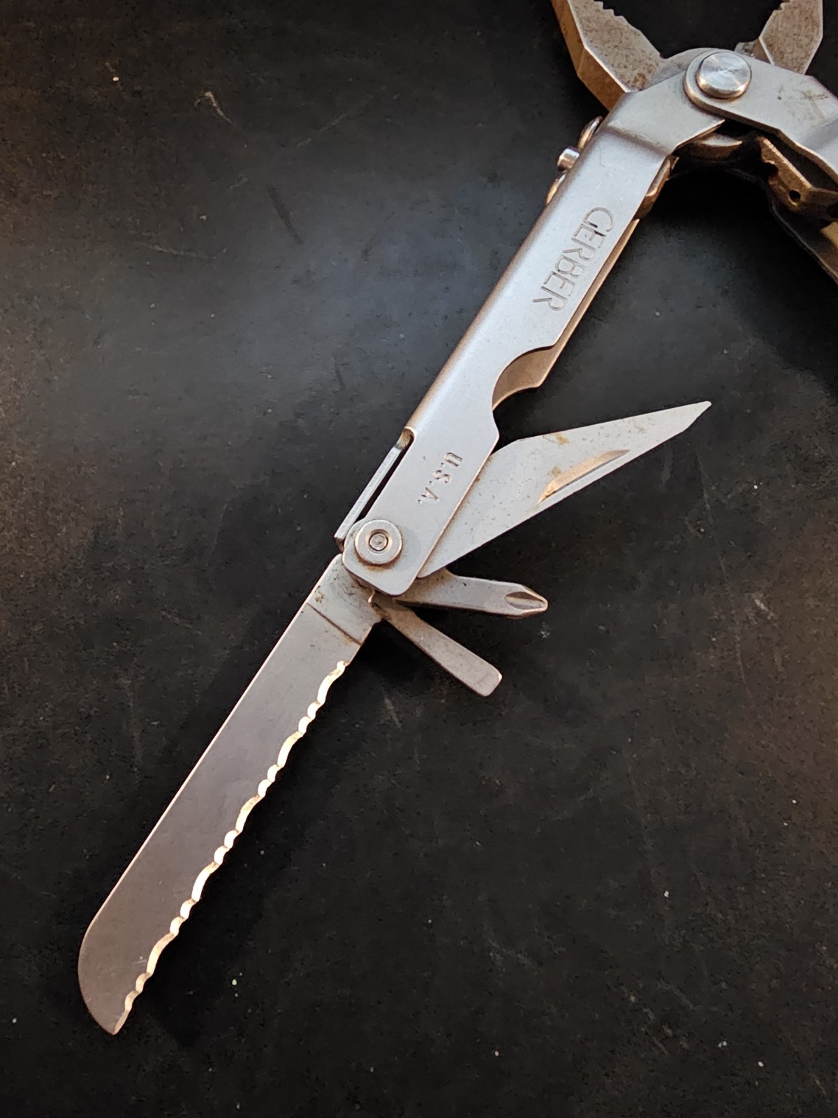 Gerber Multi-Plier USA Made Multitool w/ Sheath Stainless Steel Gear Tool