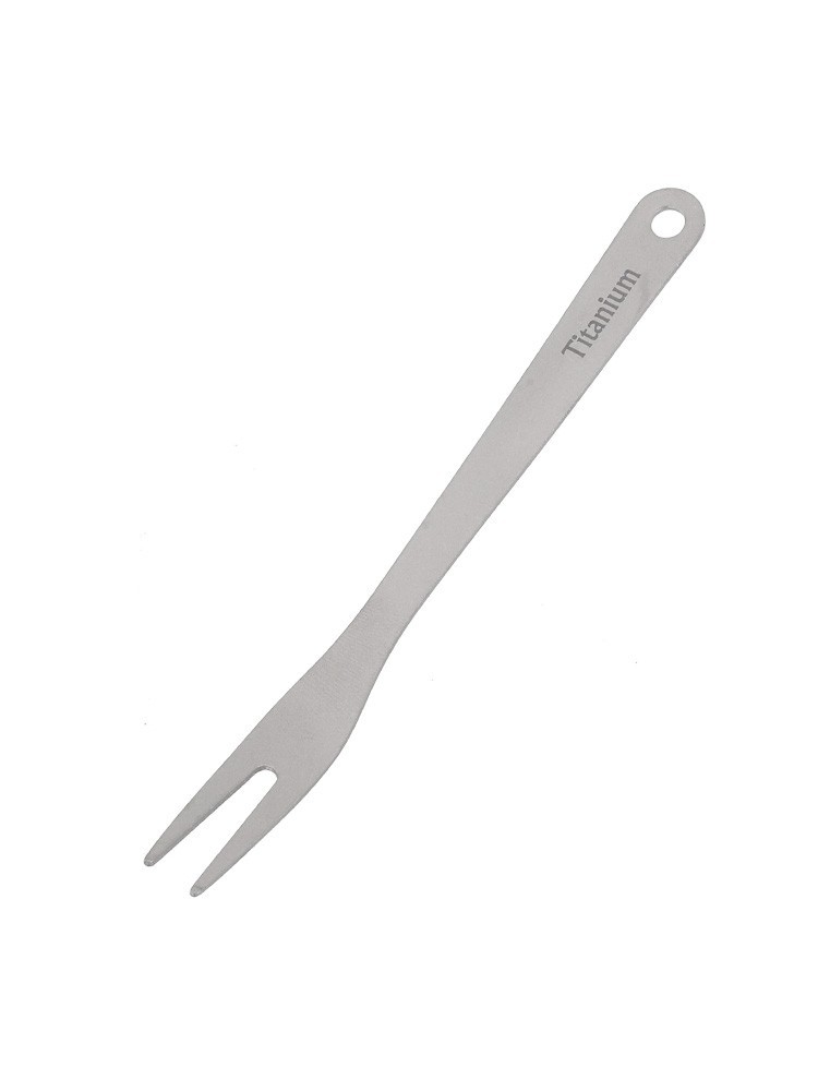Tiartisan Pure Titanium Fork 92 x 9 x 1.3 mm for Fruit and Dessert Use