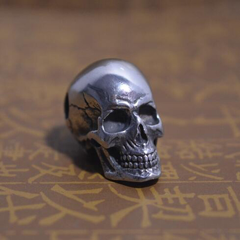 EDC Titanium Jewelry Skull Loose Bead Stainless Steel Necklace Pendant