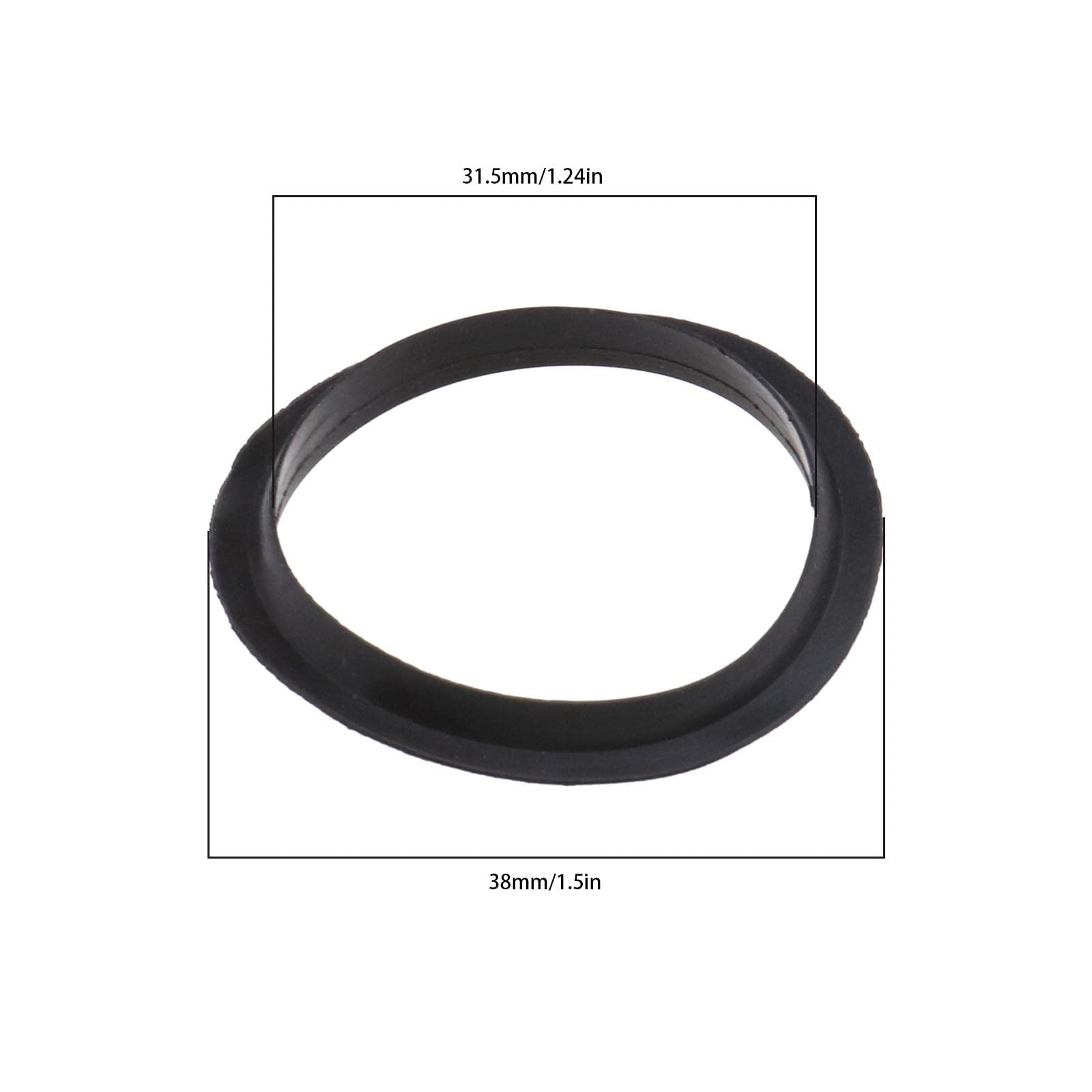 5 PCS Black Sink Plug ORing Spare Sealing Gaskets 38mm OD 31.5mm ID Seals