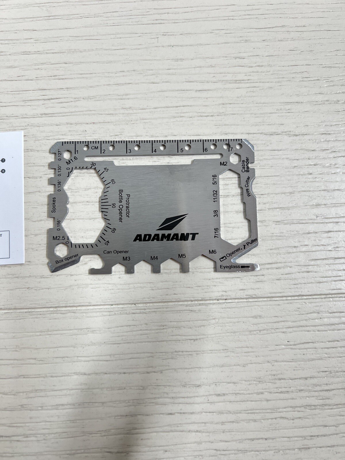 Adamant 24- In 1 Steel lite Compact Multi Tool Card